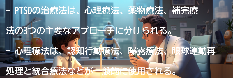 PTSDの治療法とアプローチの要点まとめ