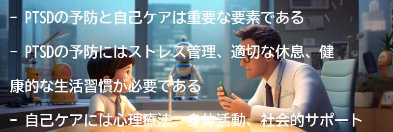 PTSDの予防と自己ケアの方法の要点まとめ