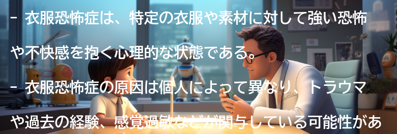 衣服恐怖症とは何か？の要点まとめ