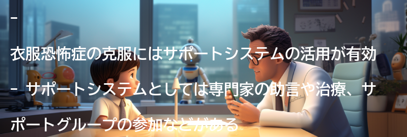 衣服恐怖症の克服に向けたサポートシステムの活用の要点まとめ