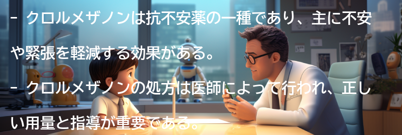 クロルメザノンの処方と医師の指導の要点まとめ
