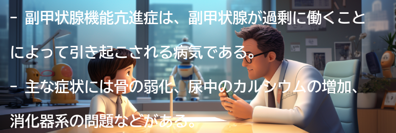 副甲状腺機能亢進症の主な症状とは？の要点まとめ