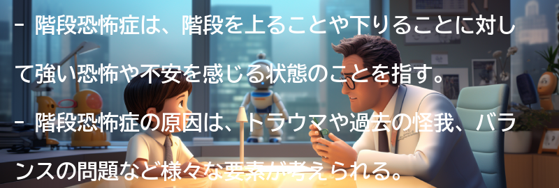 階段恐怖症とは何か？の要点まとめ