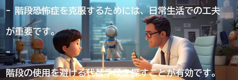 階段恐怖症を克服するための日常生活の工夫の要点まとめ