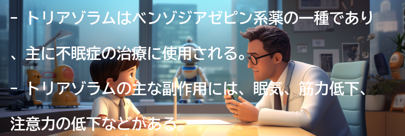 トリアゾラムの副作用と注意点の要点まとめ