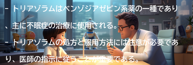 トリアゾラムの処方と服用方法の要点まとめ