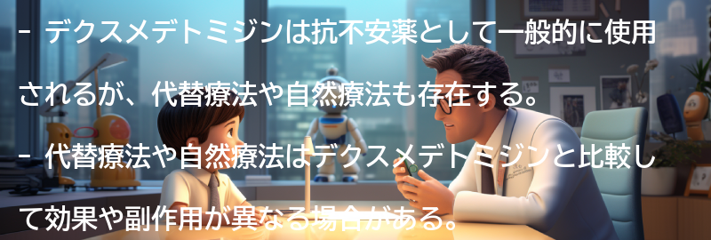 デクスメデトミジンの代替療法や自然療法との比較の要点まとめ