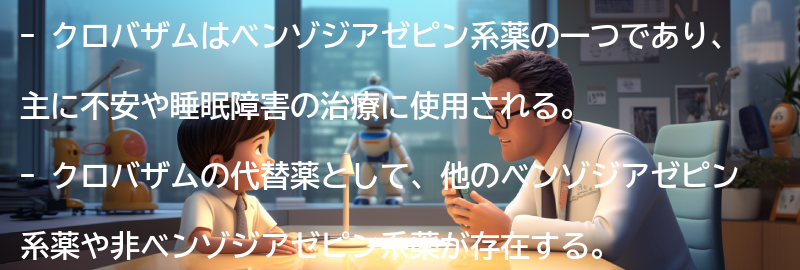 クロバザムの代替薬についての要点まとめ