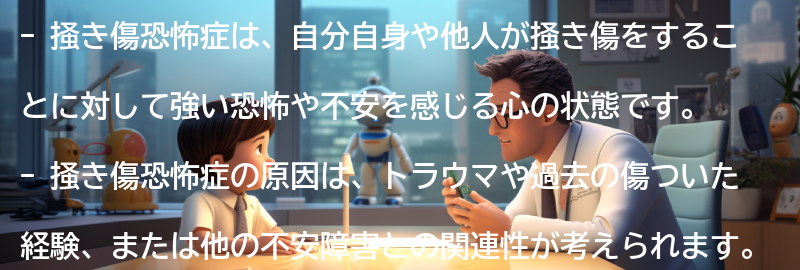 掻き傷恐怖症とは何ですか？の要点まとめ