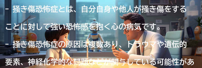 掻き傷恐怖症に関するよくある質問と回答の要点まとめ