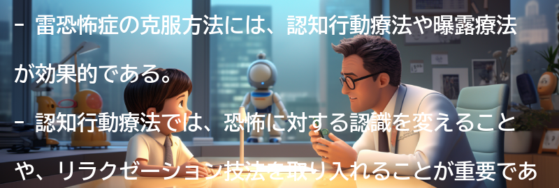 雷恐怖症の克服方法の要点まとめ