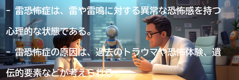 雷恐怖症を克服するための心理的なアプローチの要点まとめ