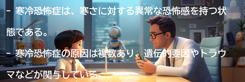 寒冷恐怖症の原因とリスク要因の要点まとめ