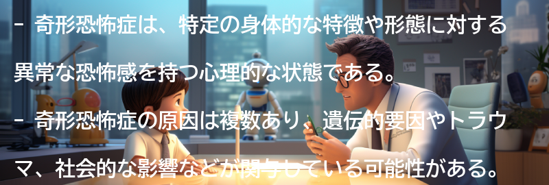 奇形恐怖症とは何か？の要点まとめ