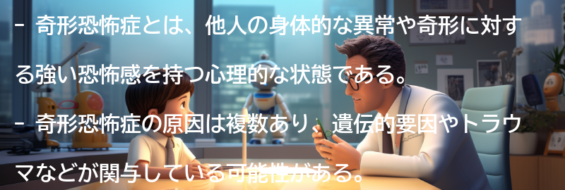 奇形恐怖症を理解するための情報源としての役割の要点まとめ