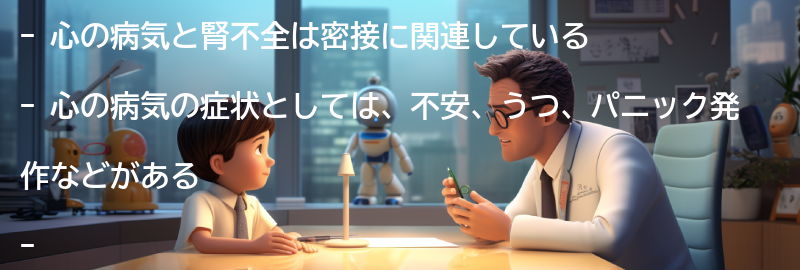 心の病気と腎不全の症状と診断方法の要点まとめ