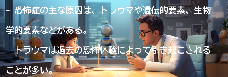 恐怖症の主な原因の要点まとめ