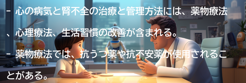 心の病気と腎不全の治療と管理方法の要点まとめ