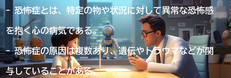 恐怖症と向き合うためのサポートシステムの要点まとめ