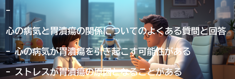 心の病気と胃潰瘍に関するよくある質問と回答の要点まとめ