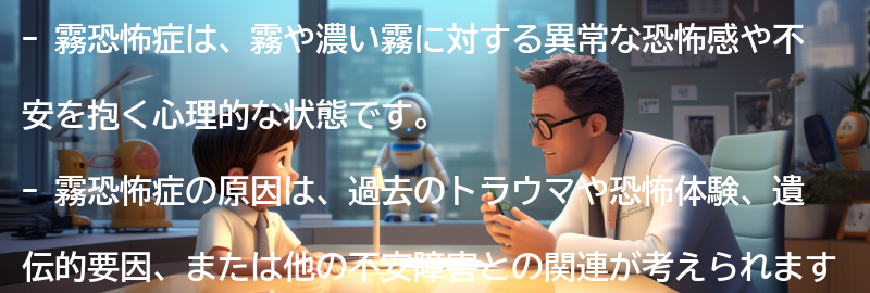霧恐怖症とは何か？の要点まとめ