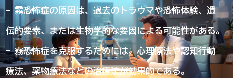 霧恐怖症の原因とは？の要点まとめ