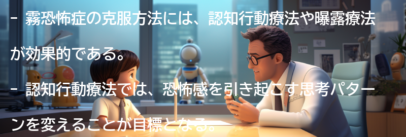 霧恐怖症の克服方法の要点まとめ