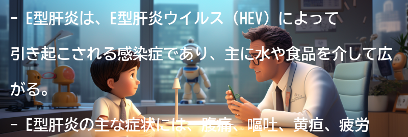 E型肝炎とは何ですか？の要点まとめ