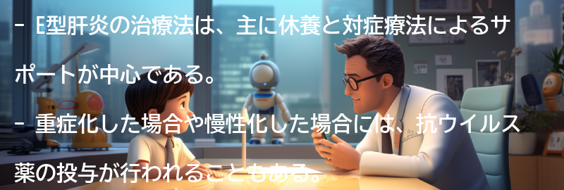 E型肝炎の治療法とは？の要点まとめ