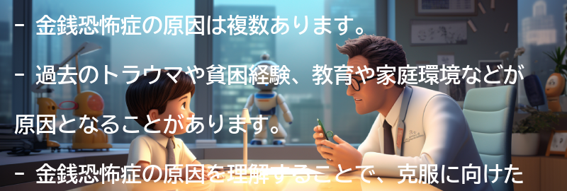 金銭恐怖症の原因とは?の要点まとめ