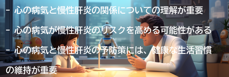 心の病気と慢性肝炎の予防策の要点まとめ