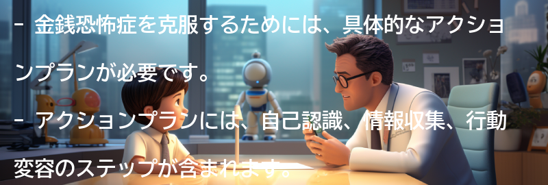 金銭恐怖症を克服するための具体的なアクションプランの要点まとめ