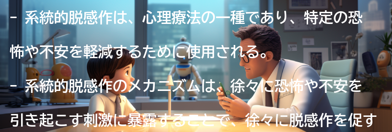 系統的脱感作のメカニズムとは?の要点まとめ
