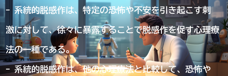 系統的脱感作と他の心理療法の違いとは?の要点まとめ