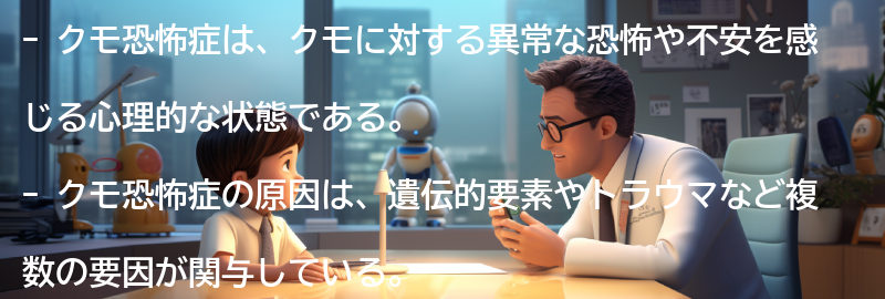 クモ恐怖症とは何か？の要点まとめ