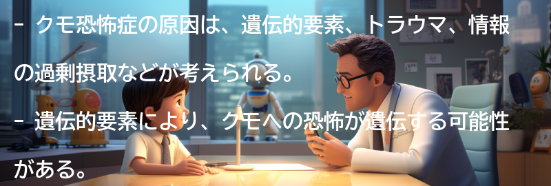 クモ恐怖症の原因とは？の要点まとめ