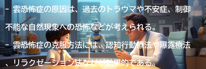 雲恐怖症の原因とは？の要点まとめ