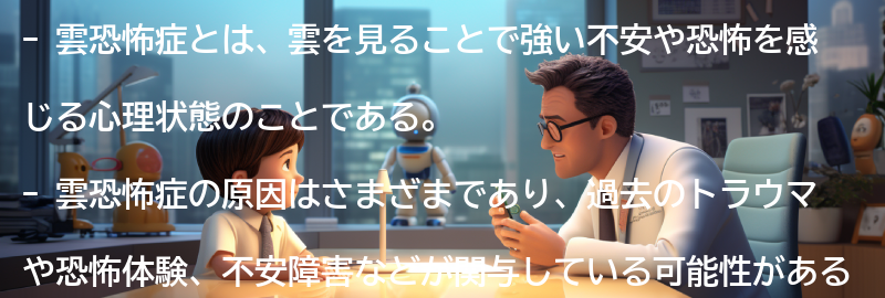 雲恐怖症に関するよくある質問と回答の要点まとめ