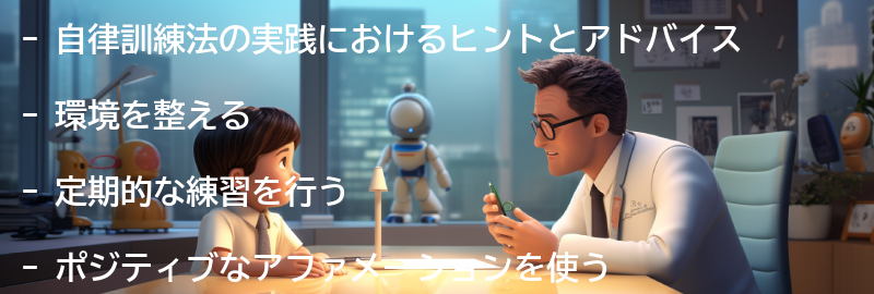 自律訓練法の実践におけるヒントとアドバイスの要点まとめ