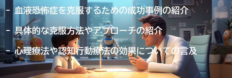 血液恐怖症を克服するための成功事例の紹介の要点まとめ