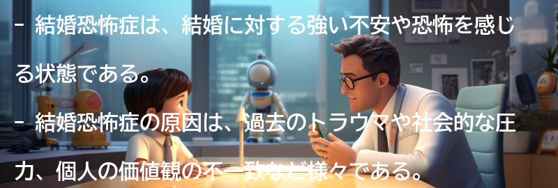 結婚恐怖症とは何か？の要点まとめ