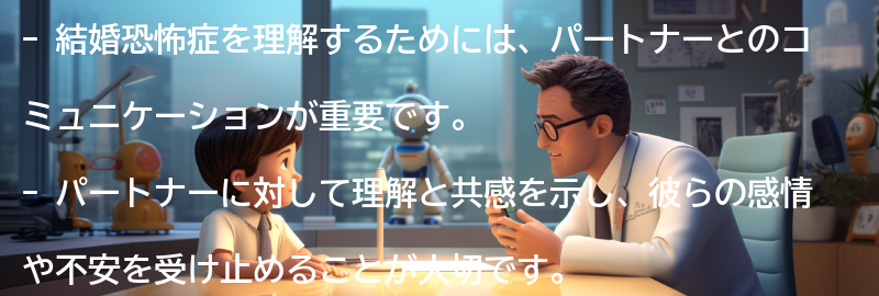 結婚恐怖症を理解するパートナーとのコミュニケーションの要点まとめ