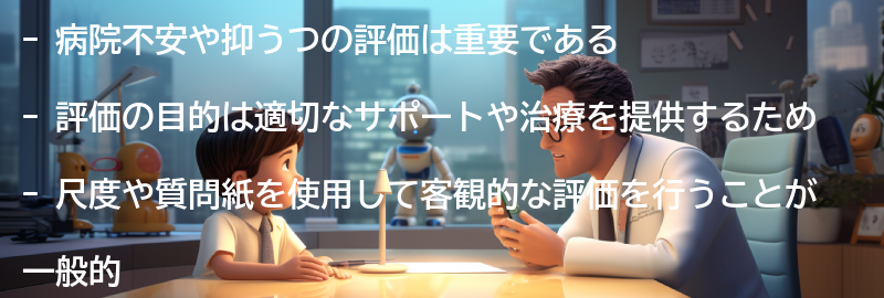 病院不安や抑うつの評価の重要性の要点まとめ