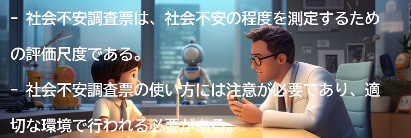 社会不安調査票の注意点と課題の要点まとめ
