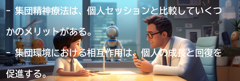 集団精神療法のメリットとは？の要点まとめ