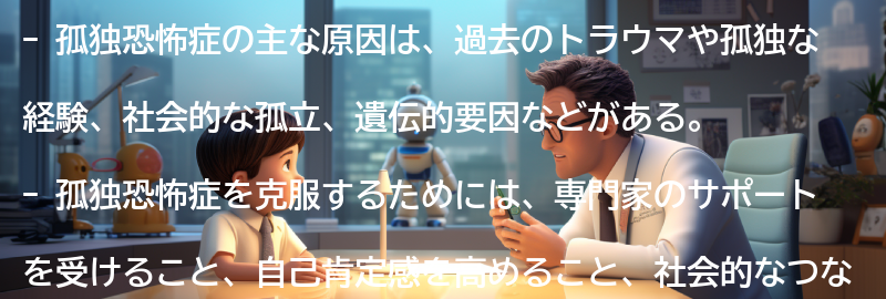 孤独恐怖症の主な原因とは？の要点まとめ