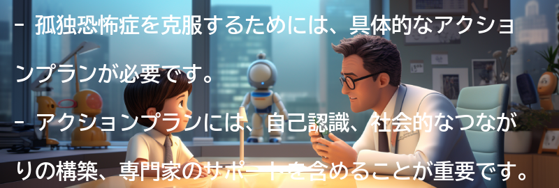 孤独恐怖症を克服するための具体的なアクションプランの要点まとめ