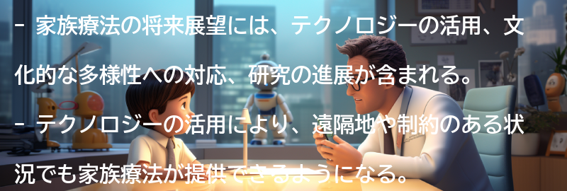 家族療法の将来展望の要点まとめ