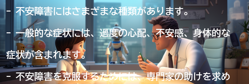 不安障害の種類と症状の要点まとめ