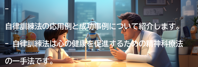 自律訓練法の応用例と成功事例の要点まとめ